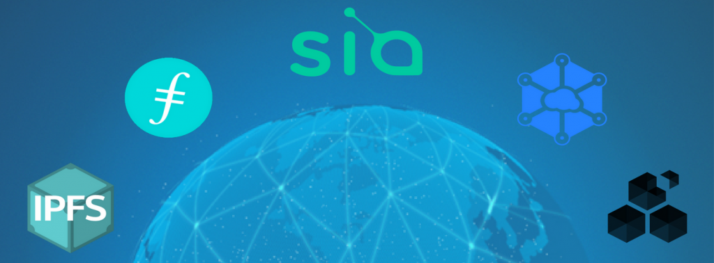 five companies floating around the globe - sia - filecoin - ipfs - storj - arweave