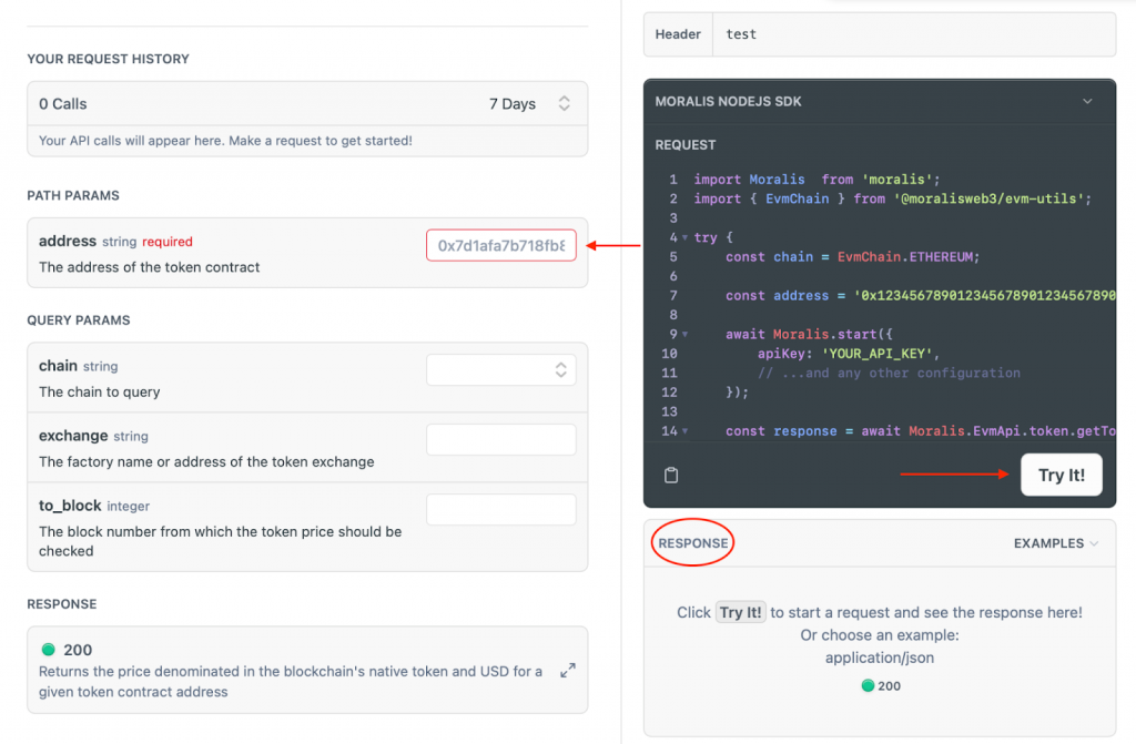 code structure for the endpoint