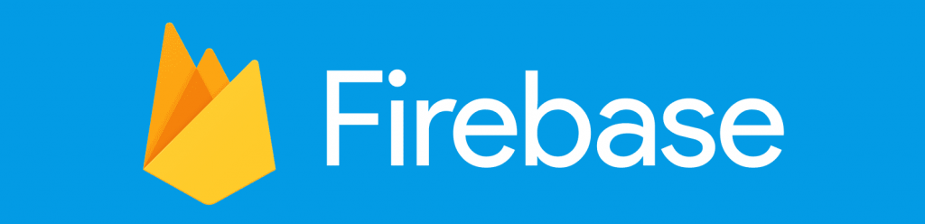 firebase title on a blue background