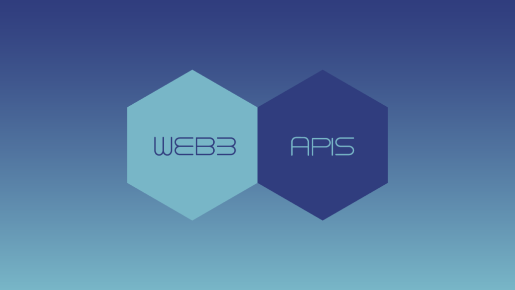 hexagon showing two objects - Web3 and APIs