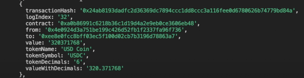 listening to smart contract events using ethers vs moralis result response