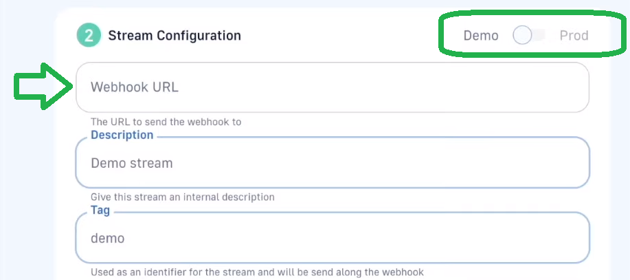 Crypto Wallet Tracking Configuration Page