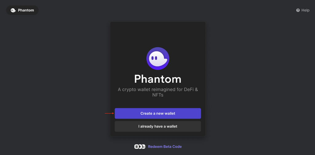 Phantom Wallet Landing Page - App UI