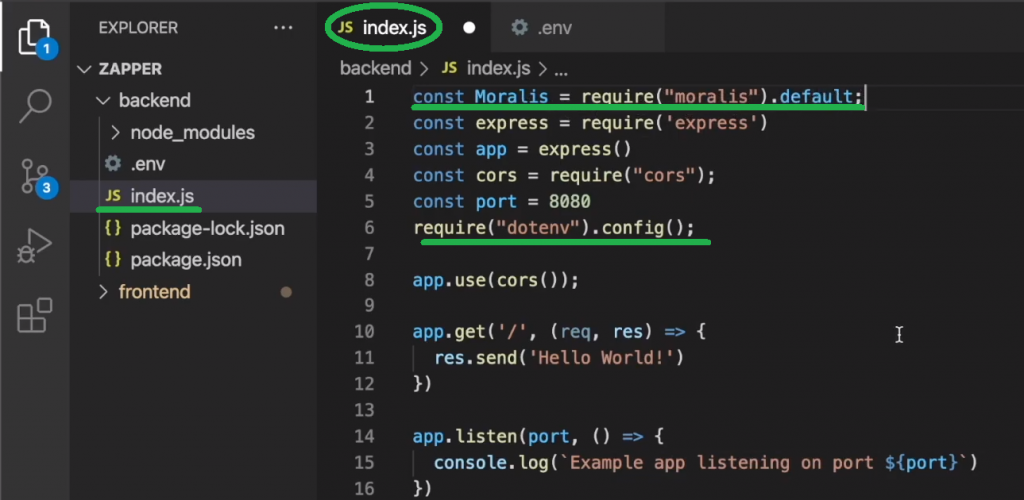 Common code structure for blockchain app development