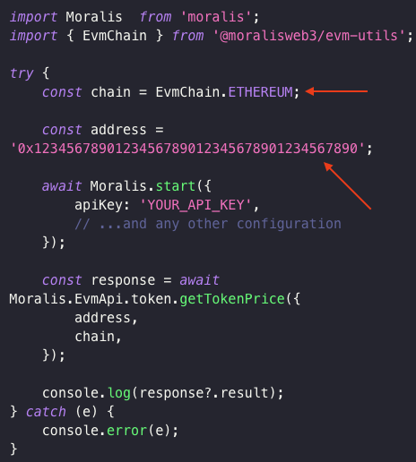 Looking at the code structure for the Ethereum Price API inside Visual Studio Code