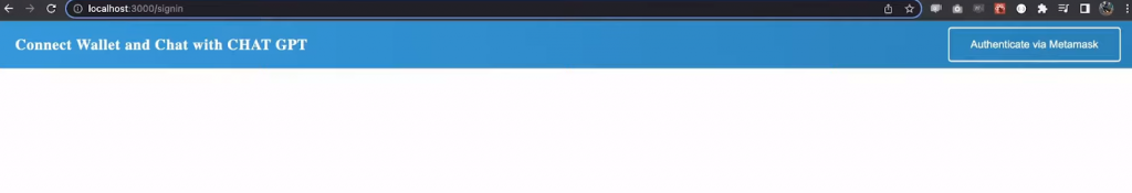 Connect to Web3 ChatGPT Dapp