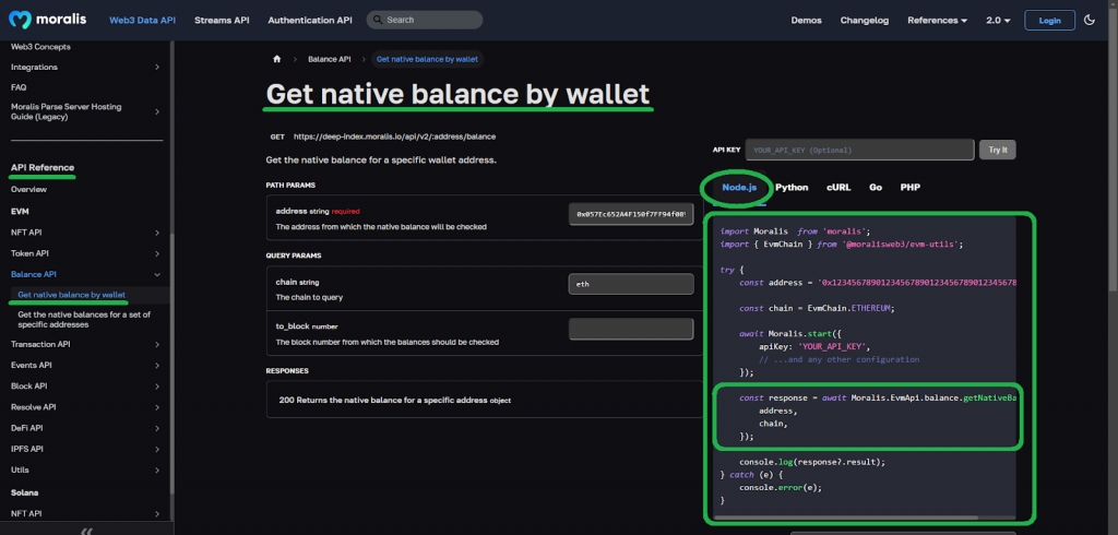 Essential documentation pages shown for blockchain app development