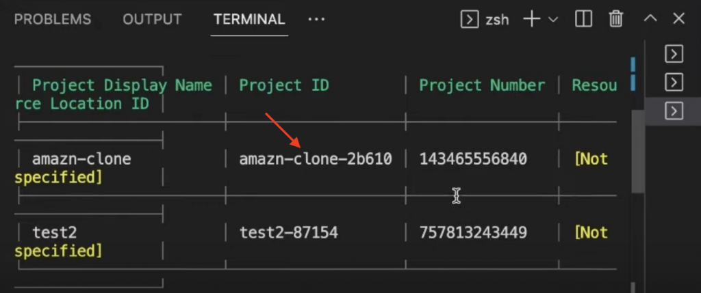 ID in Terminal to Build a Web3 Amazon clone