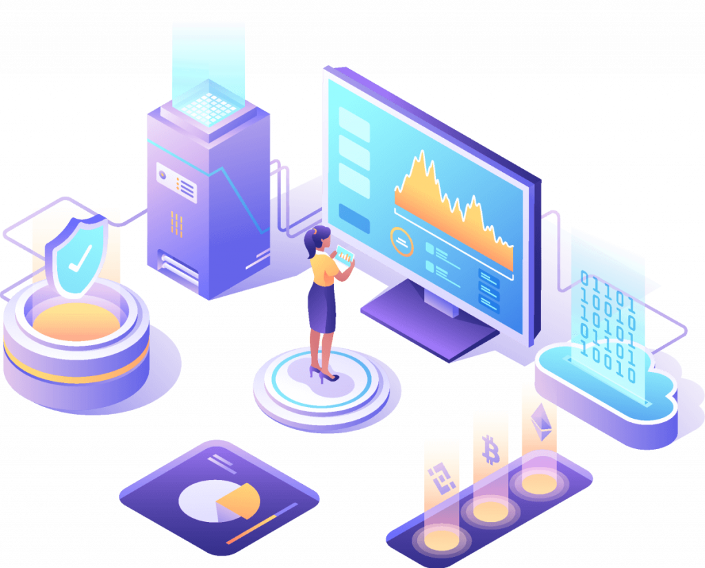 User comparing Ethereum Price APIs while looking at a monitor