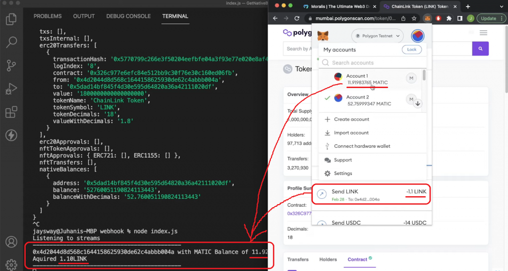 Getting Real-Time Wallet Balance Updates for Crypto in MetaMask