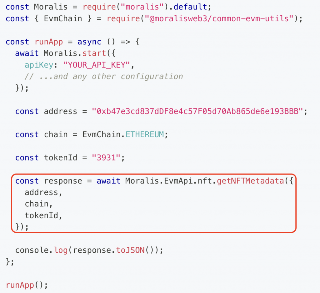 passing parameters to get ERC721 onchain metadata