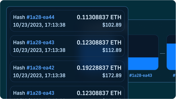 Blockchain data illustrated in an art image