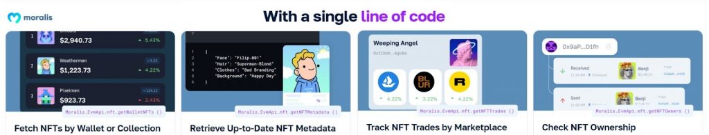 Moralis NFT API - The #1 tool to get started in NFT marketplace development