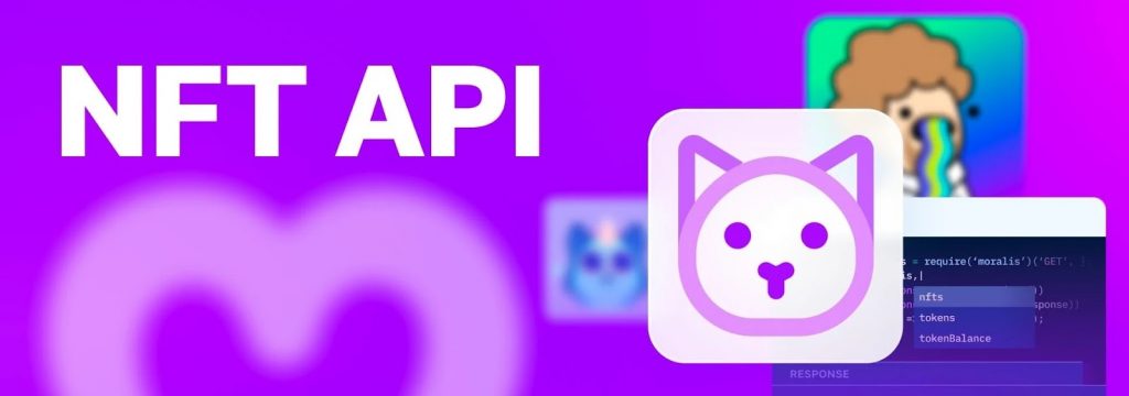 NFT API Title in Marketing Banner art image