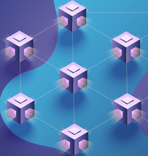 Illustrative graphical art image - Supply chain management smart contract example