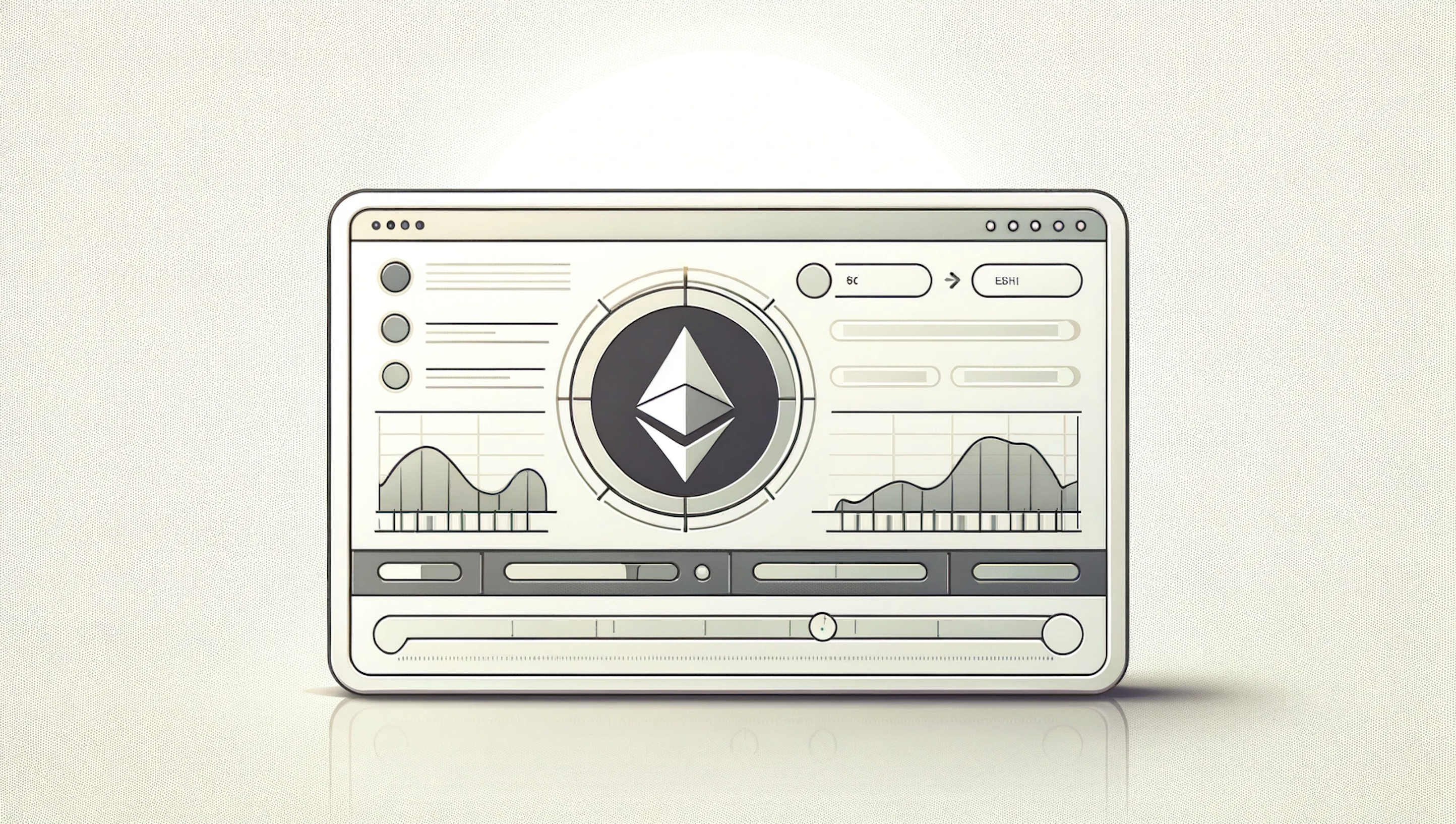 Art illustration - Showing components of a crypto portfolio tracker