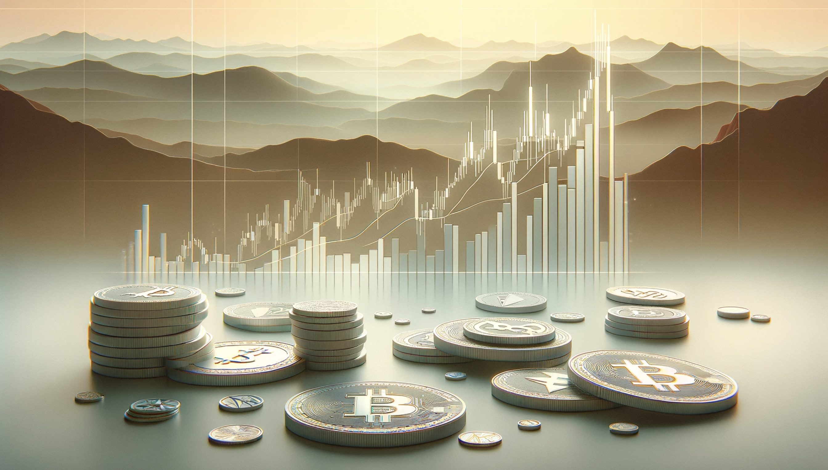 Graphic art illustrating showing components contributing to why crypto spiked today - including macro events, inflow of assets, etc.