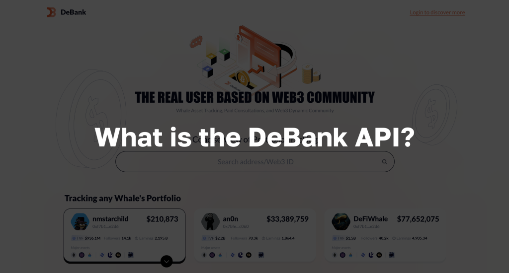 Text: "What is the DeBank API?"