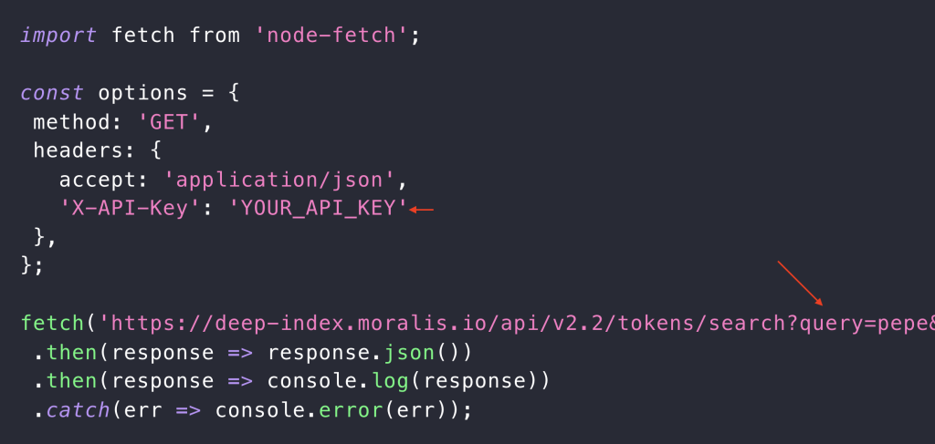 Code configurations.